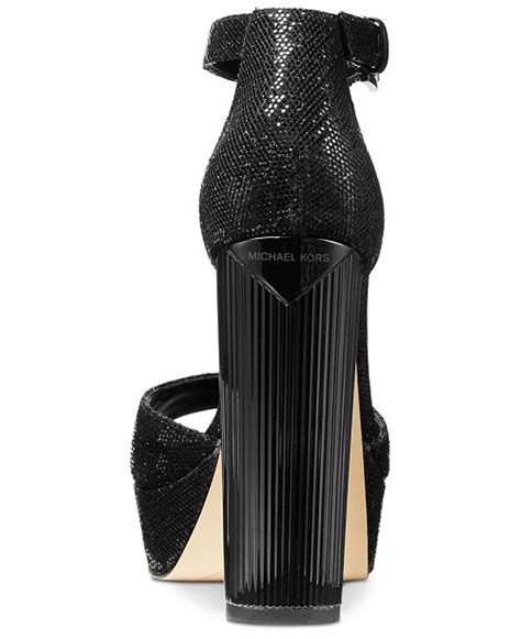 black michael kors paloma block heel with black beads|MICHAEL Michael Kors Black Heels + FREE SHIPPING .